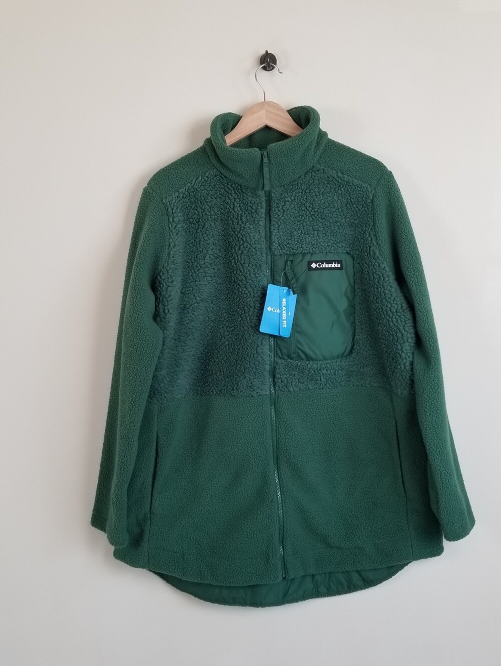 Columbia Lodge Sherpa Fleece Jacket Size XL Relaxed NWT